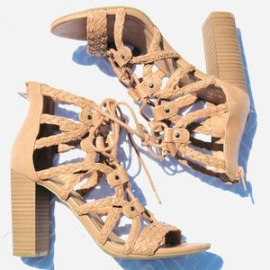 Merona Nude Strappy Heels